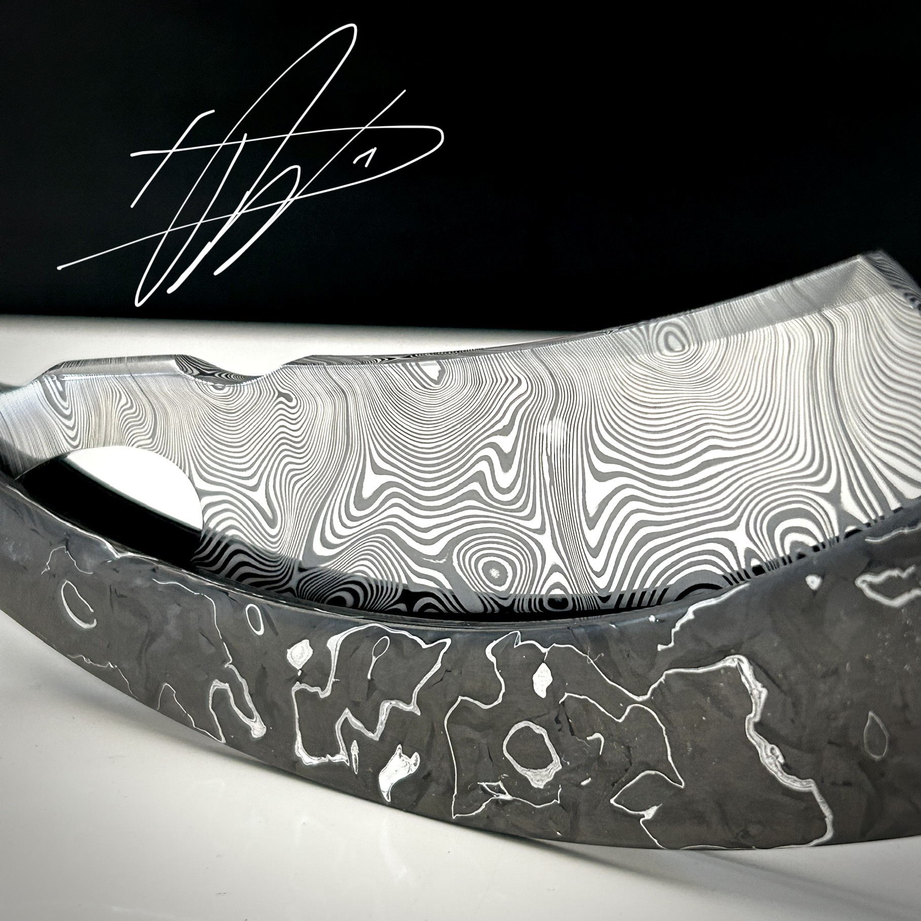 Woolfblades 370 Custom Made in a Bjorkmans twist Damasteel razor ,And ...